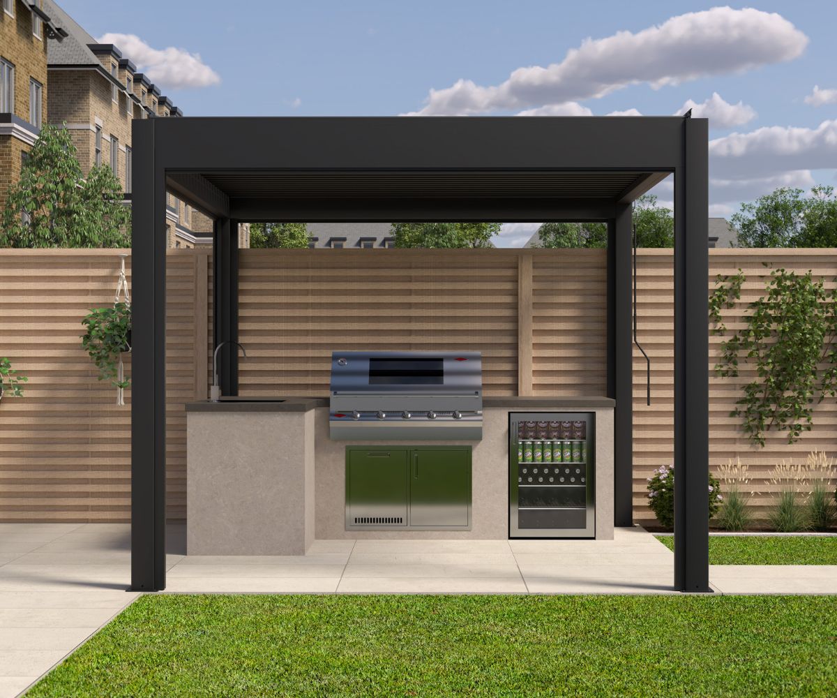 LuxSol Aura Pergola 3m x 3m - Manual Control - LuxSol Living - 25% off, Manual, Single Bay
