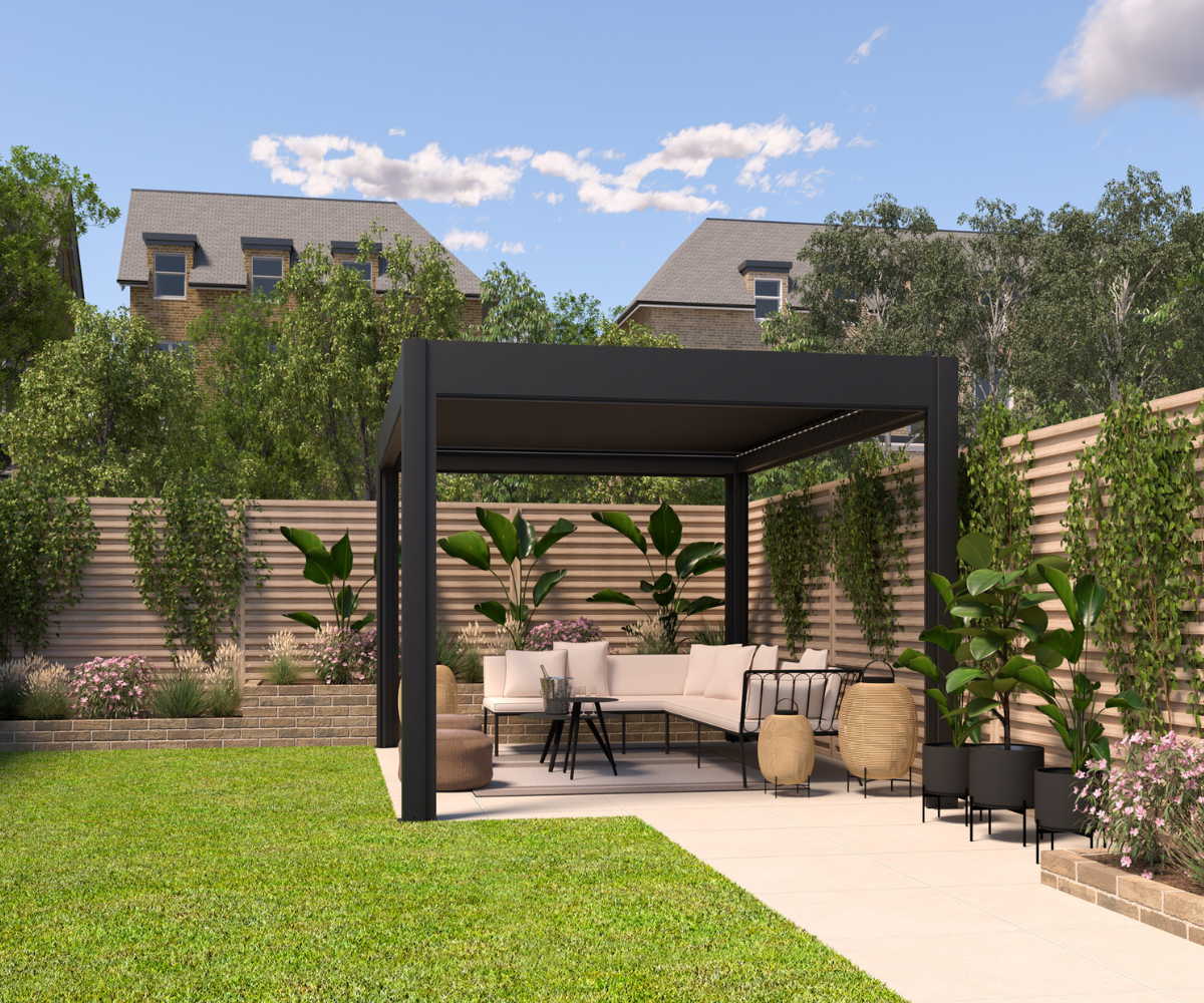 LuxSol Como Pergola 3m x 4m - Electric Control With Integrated Lighting - LuxSol Living - 25% off, Electric, Lighting Included, Single Bay