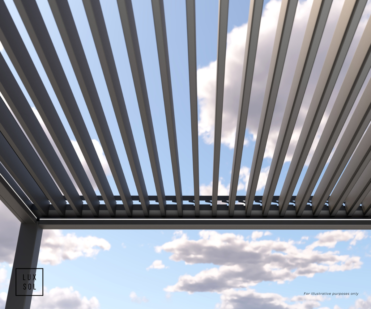 LuxSol Como Pergola 3m x 3m - Electric Control With Integrated Lighting - LuxSol Living - 25% off, Electric, Lighting Included, Single Bay