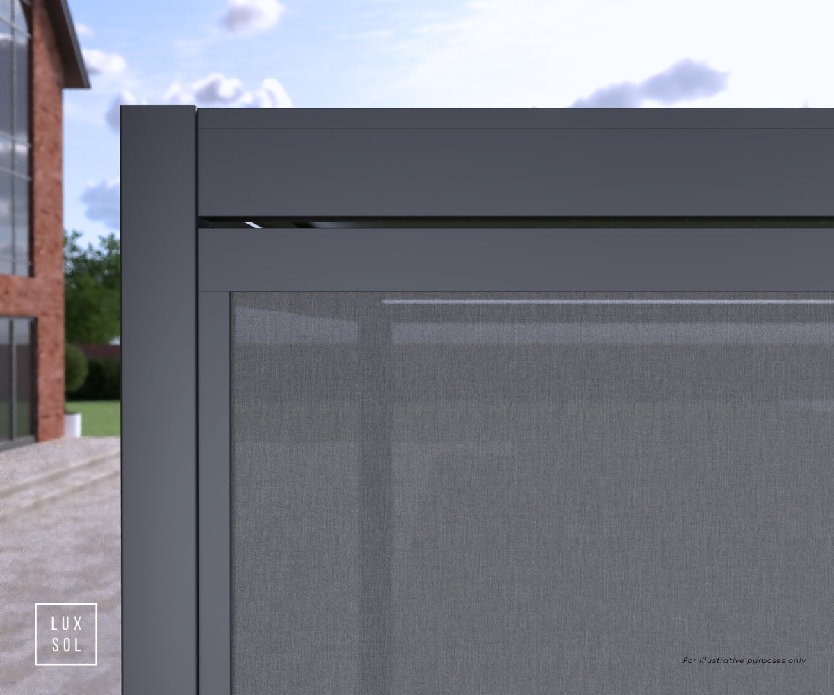 LuxSol Tora Pergola - 8m x 4m Electric Control With Integrated RGB Lighting