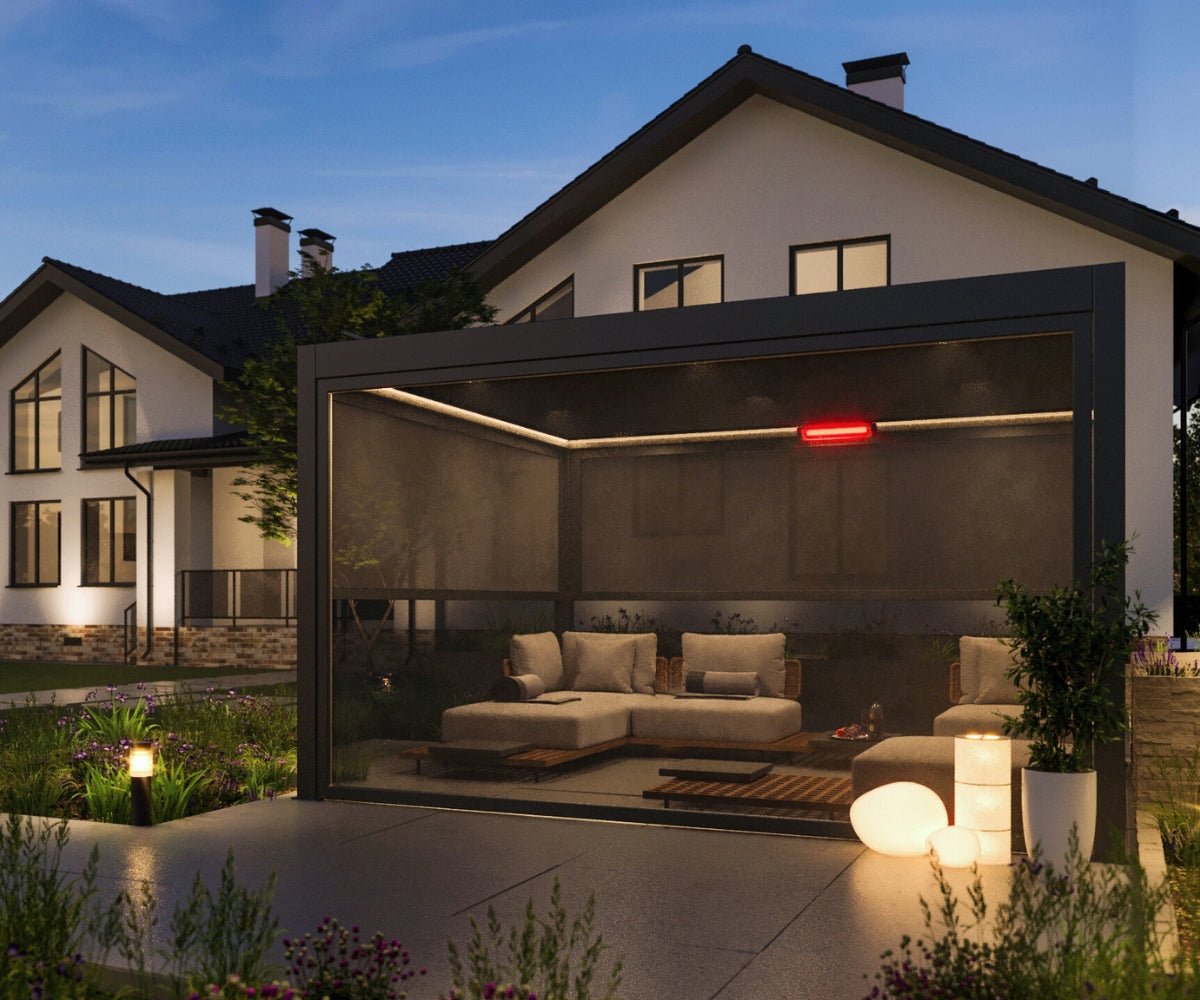 Pergola Manual Screen - 3m