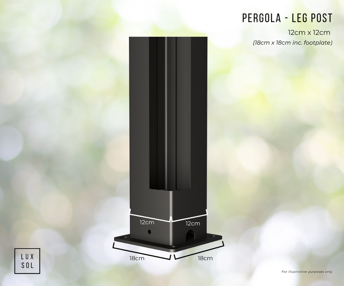 LuxSol Aura Pergola 4m x 4m - Manual Control