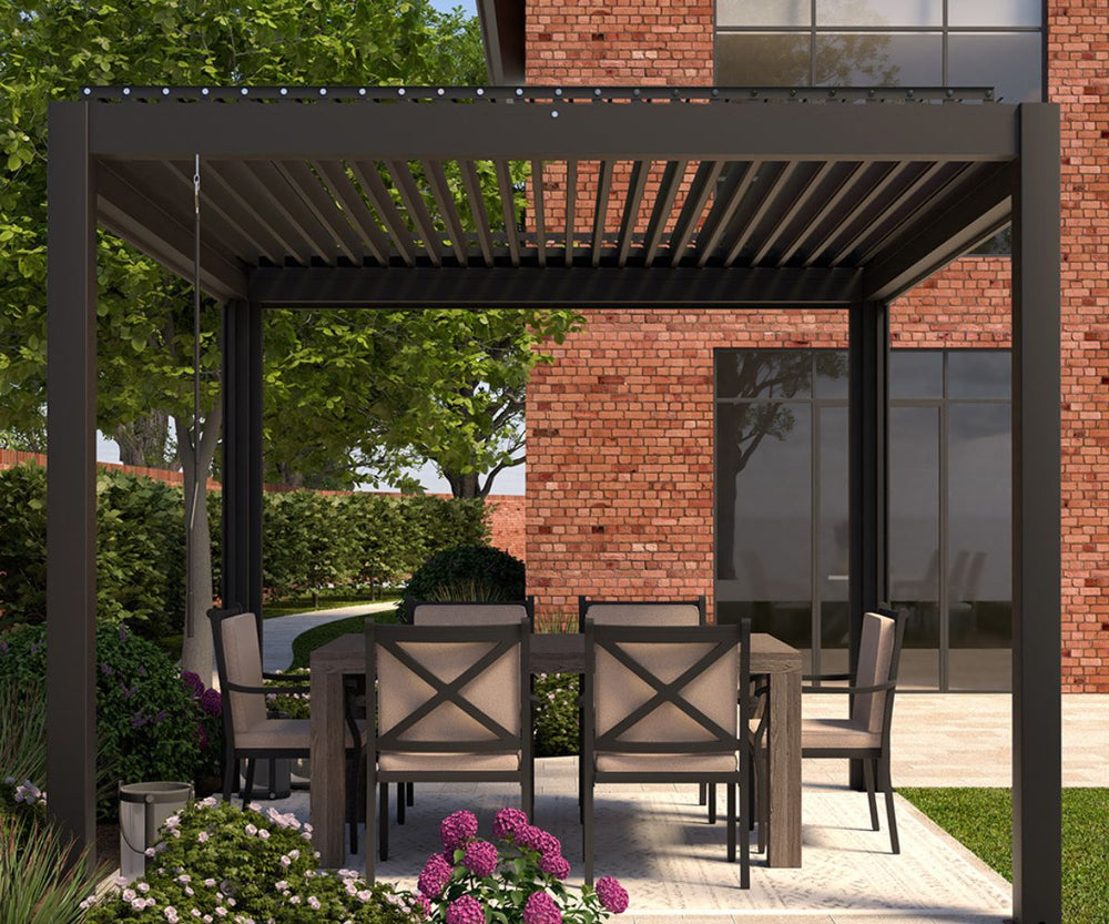 LuxSol Aura Pergola 3m x 3m - Manual Control