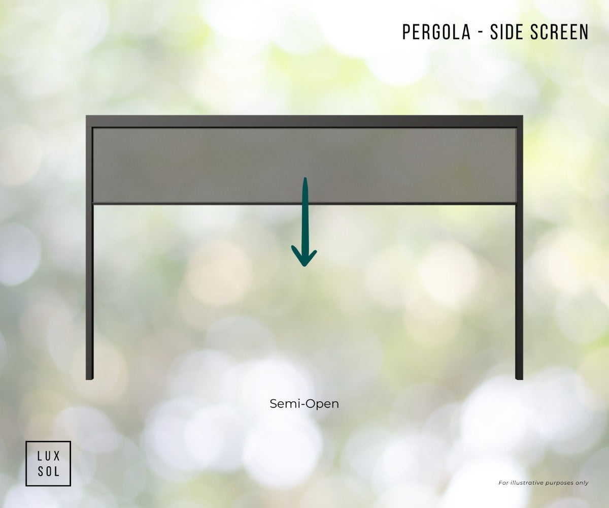 Pergola Side Screen - 3m - LX01