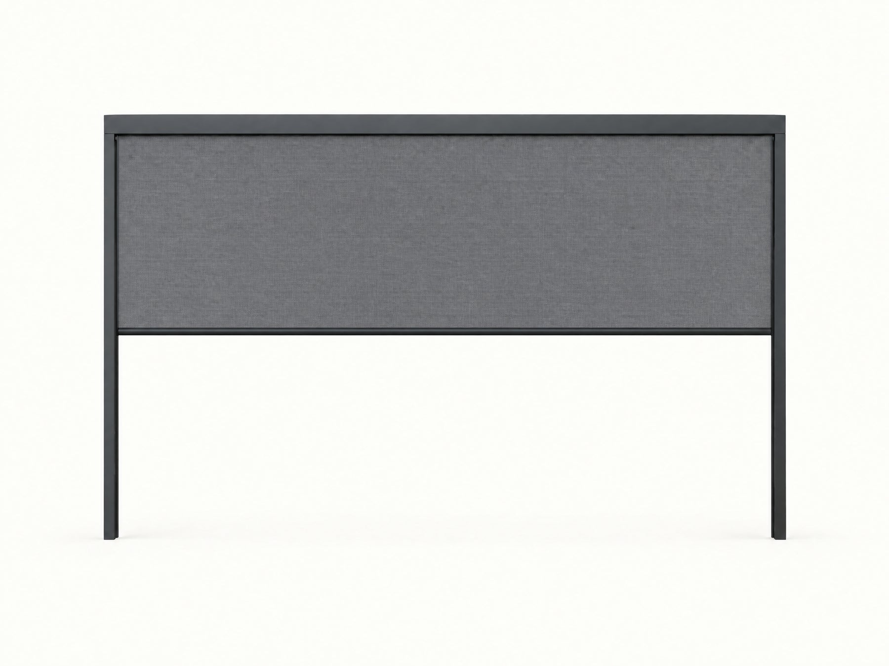 Studio illustration of the anthracite electric pergola screen, half lowered · Pergola Electric Screen - 3m